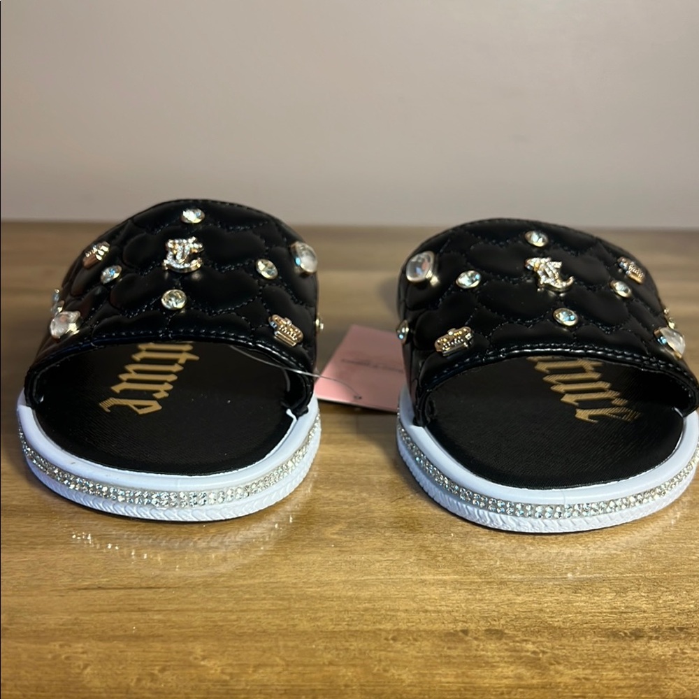 Juicy Couture Embellished Quilted Sandals - Picture 5 of 9